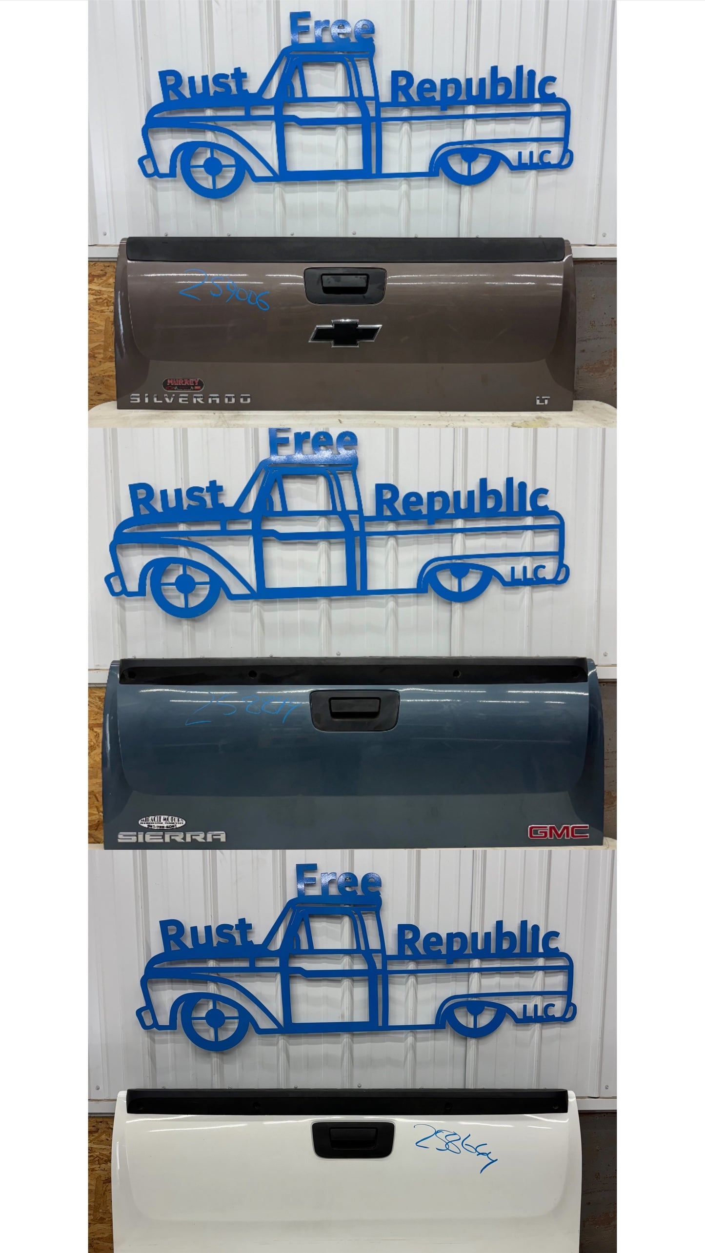 2007–2013 GMC/Chevy Silverado Tailgates – Rust-Free